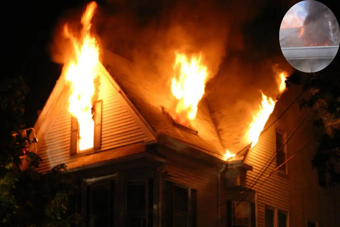 how hot does a house fire get