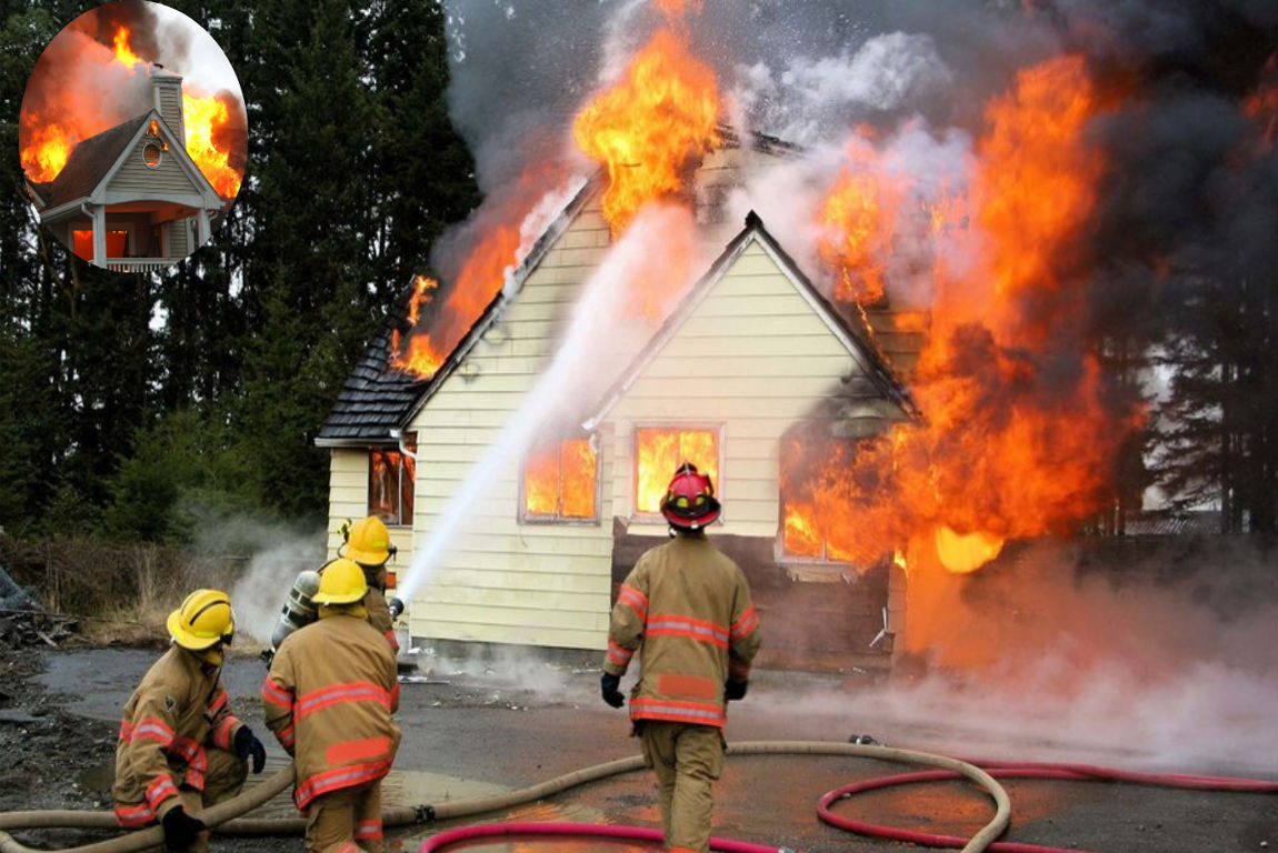 how hot does a house fire get