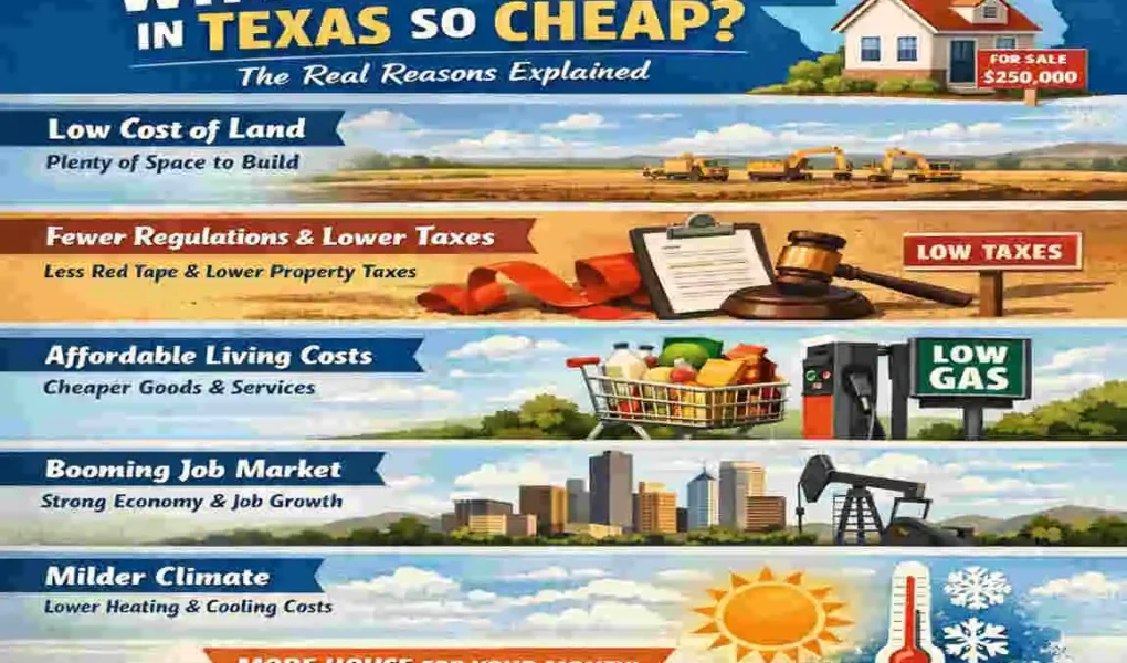 why are houses in texas so cheap