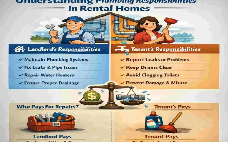 who pays for house plumbing when renting