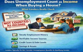 does unemployment count as income when buying a house
