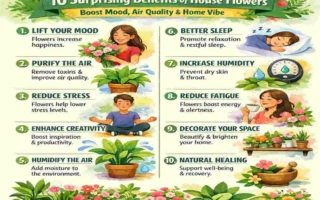 what are the benefits of having flowers in the house