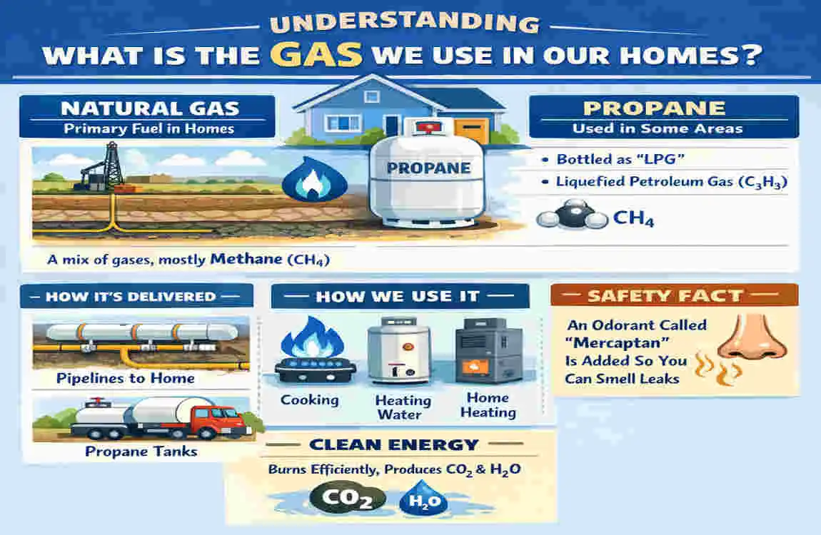 What is the gas we use in our homes?