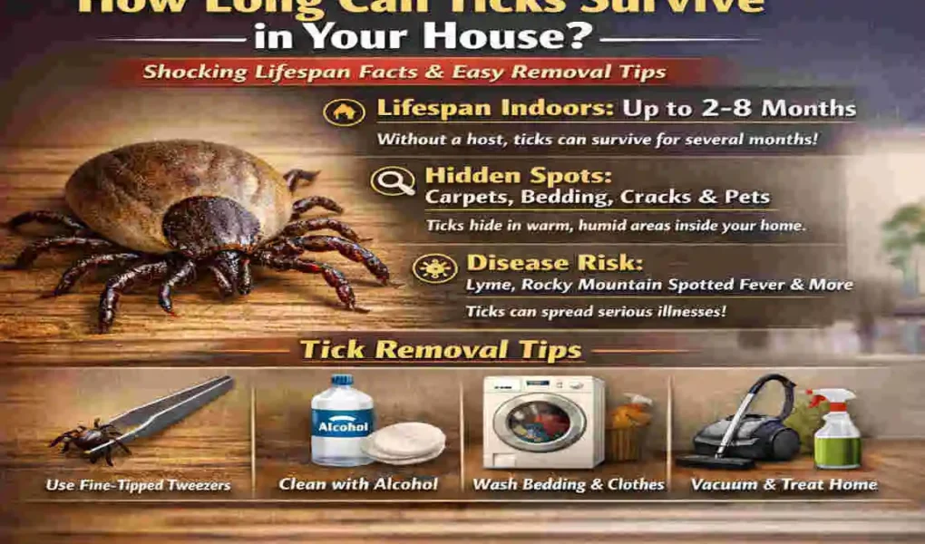 How Long Can Ticks Live in a House?