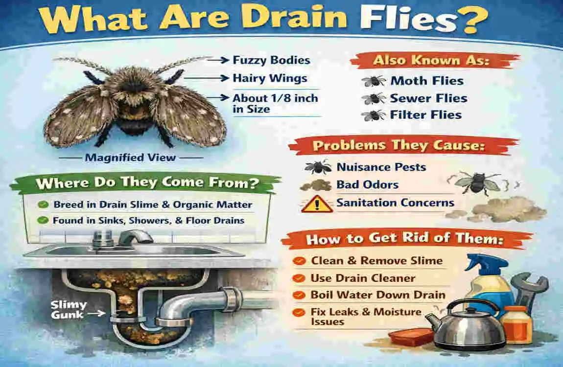 how to get rid of drain flies in my house