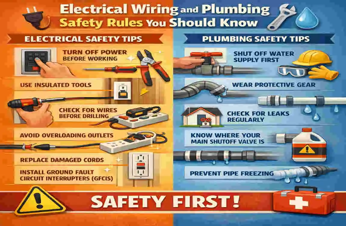 can you run electrical wire next to house plumbing