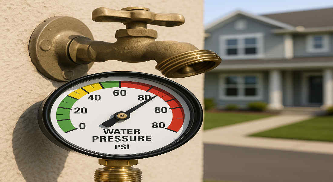 what pressure should my house water be at