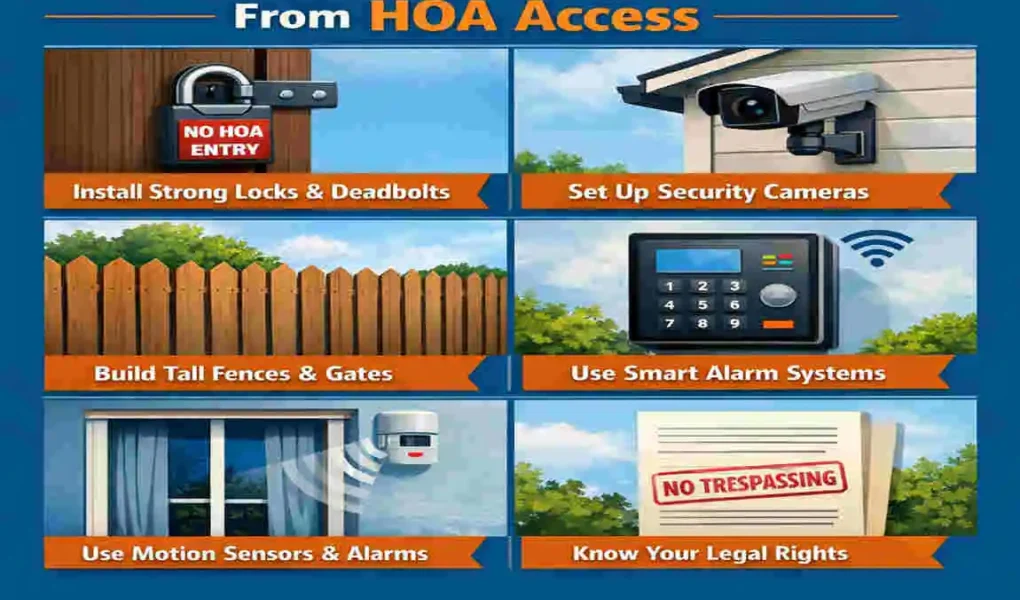 does the hoa have a key to your house