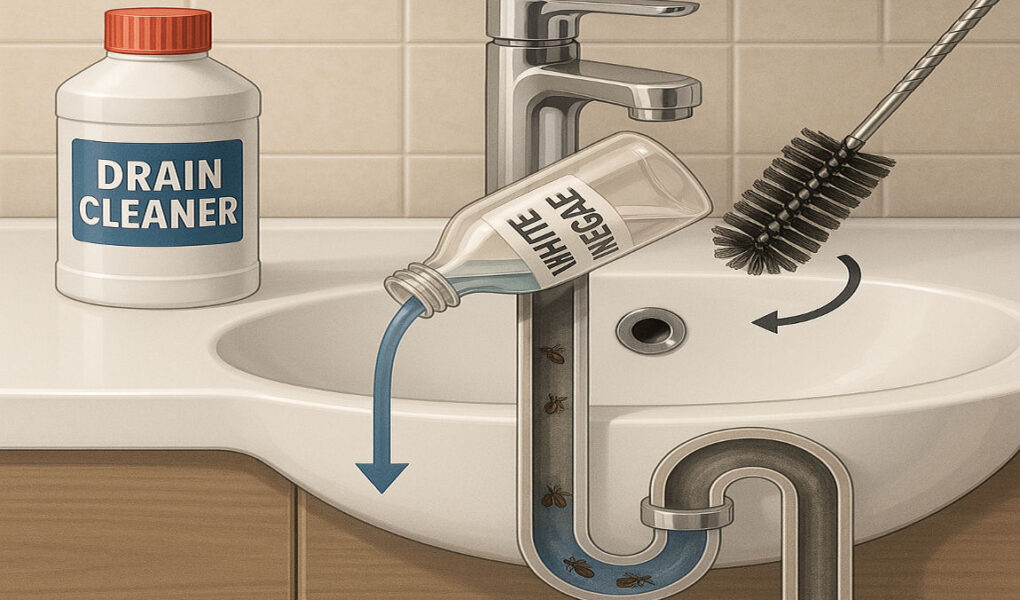 how to get rid of drain flies in my house