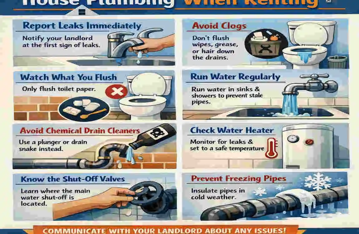 who pays for house plumbing when renting