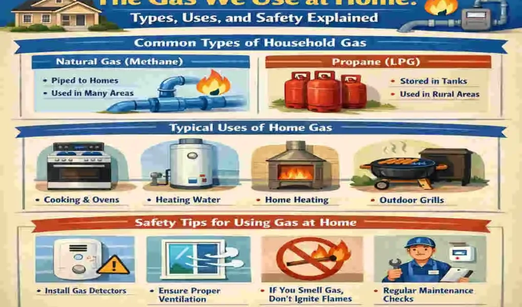 What is the gas we use in our homes?