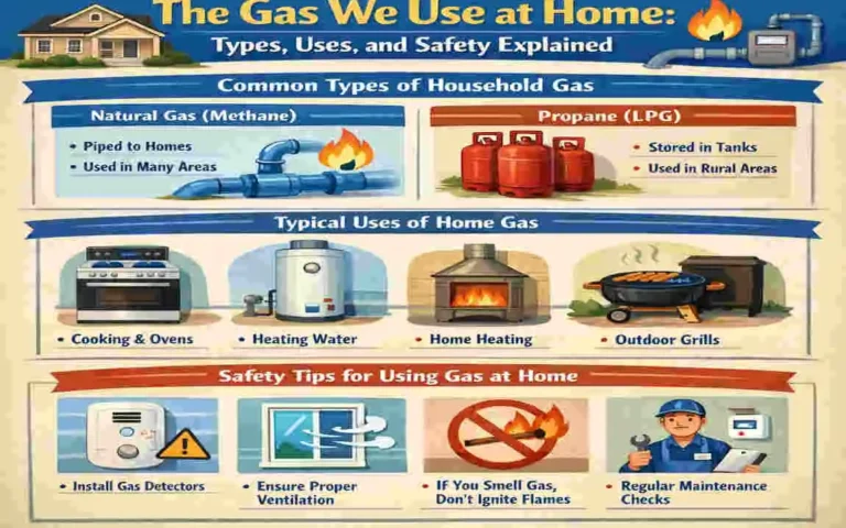 What is the gas we use in our homes?