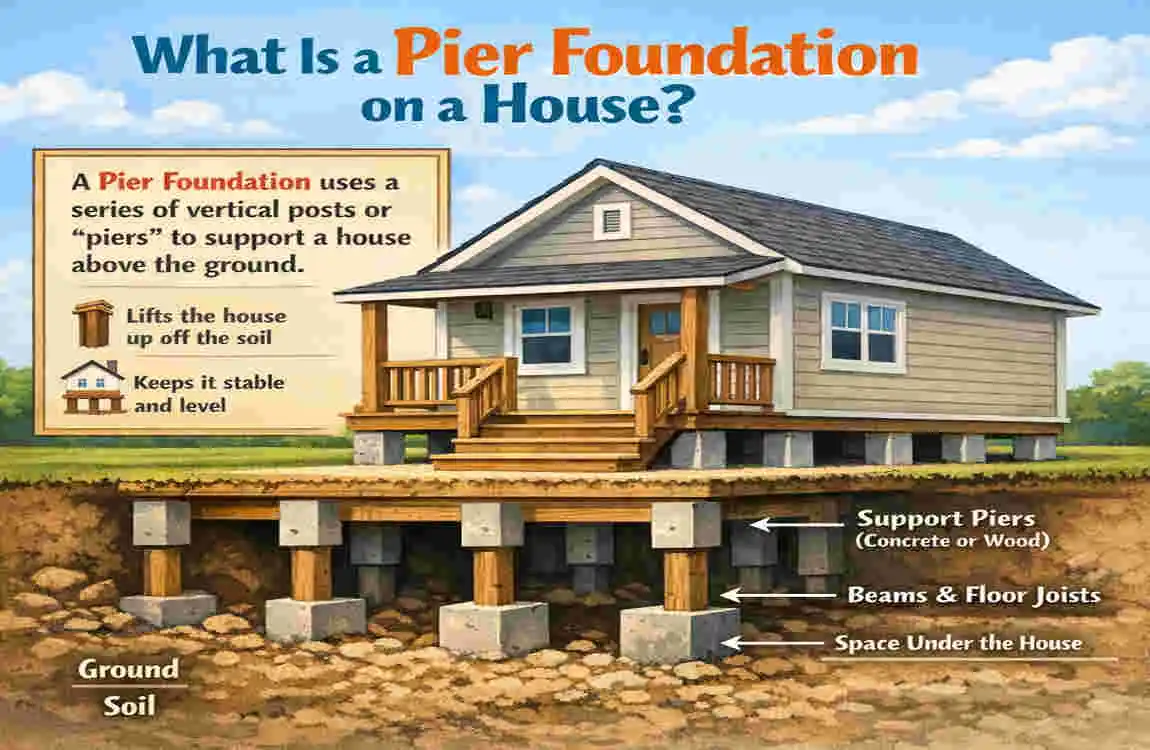 what is pier foundation on a house