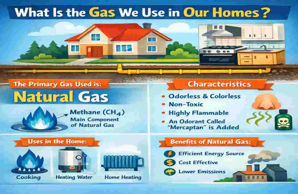 What is the gas we use in our homes?