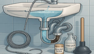 How to clean out drain pipes in house?