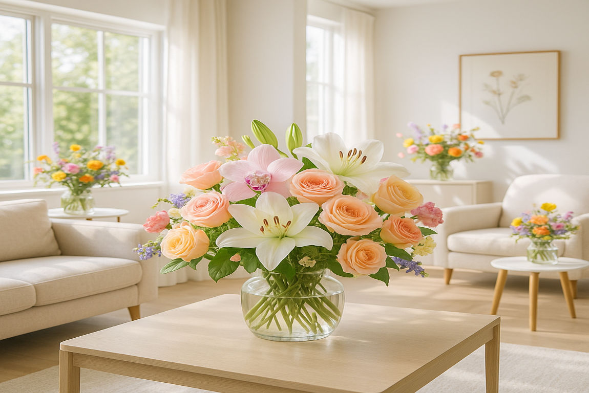 what are the benefits of having flowers in the house