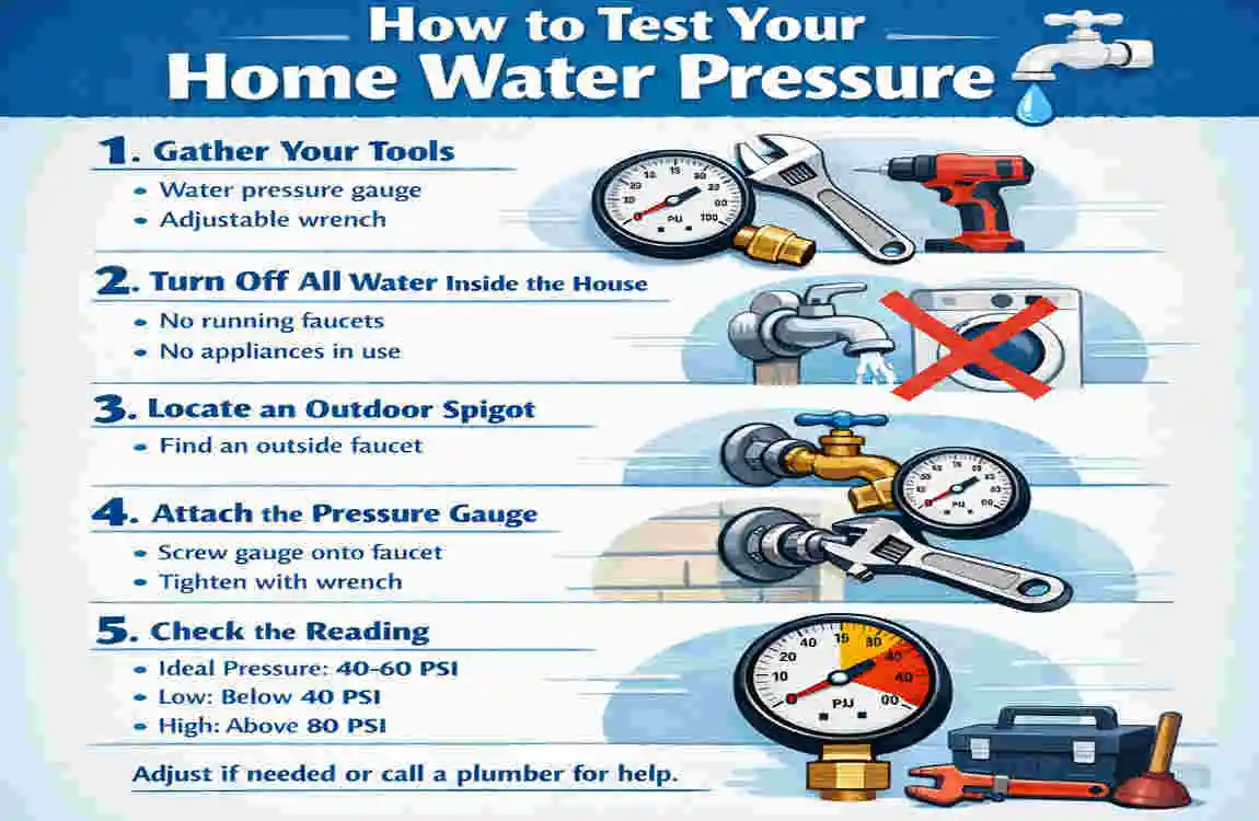 what pressure should my house water be at plumbing
