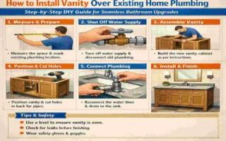 how to install vanity over home plumbing