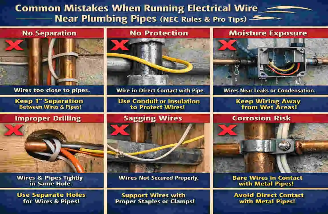 Can You Run Electrical Wire Next to House Plumbing? Essential Safety and Code Guidelines for Homeowners