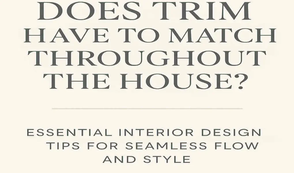 Does Trim Have to Match Throughout the House? Essential Interior Design Tips for Seamless Flow and Style