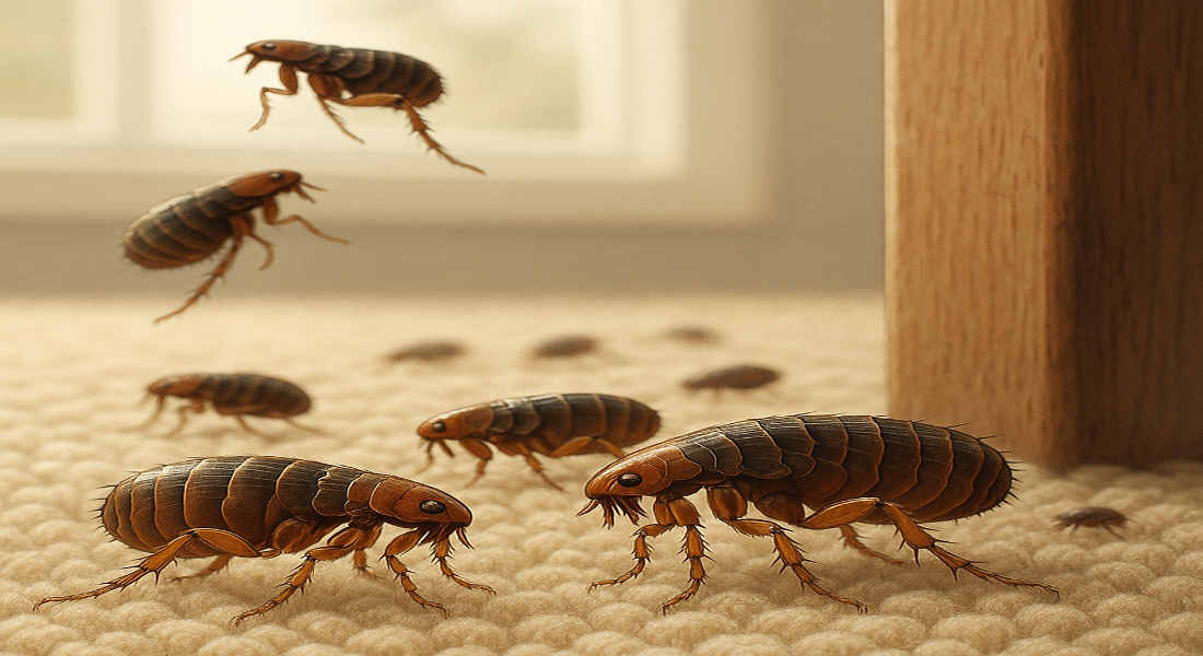 how can fleas get into your house