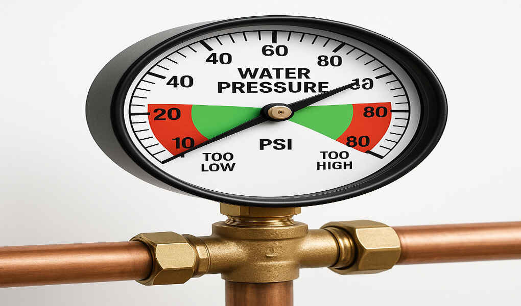 what pressure should my house water be at