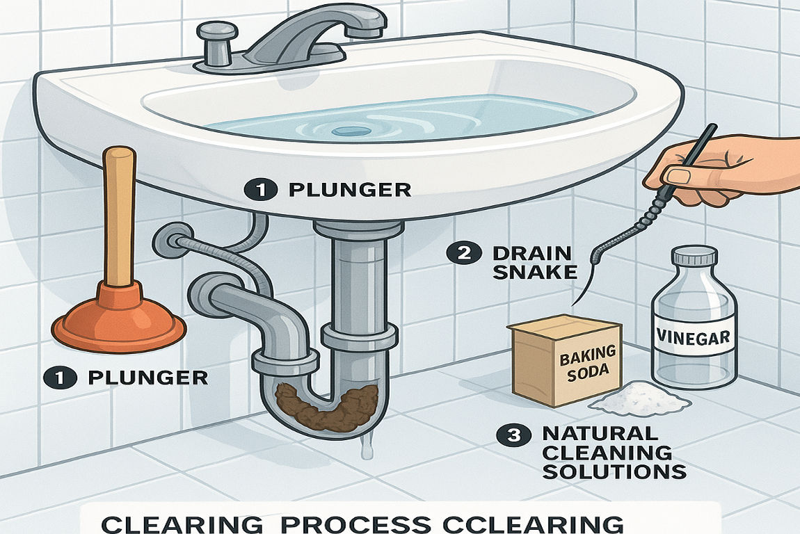 How to clean out drain pipes in house?