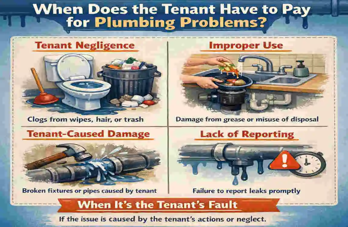who pays for house plumbing when renting