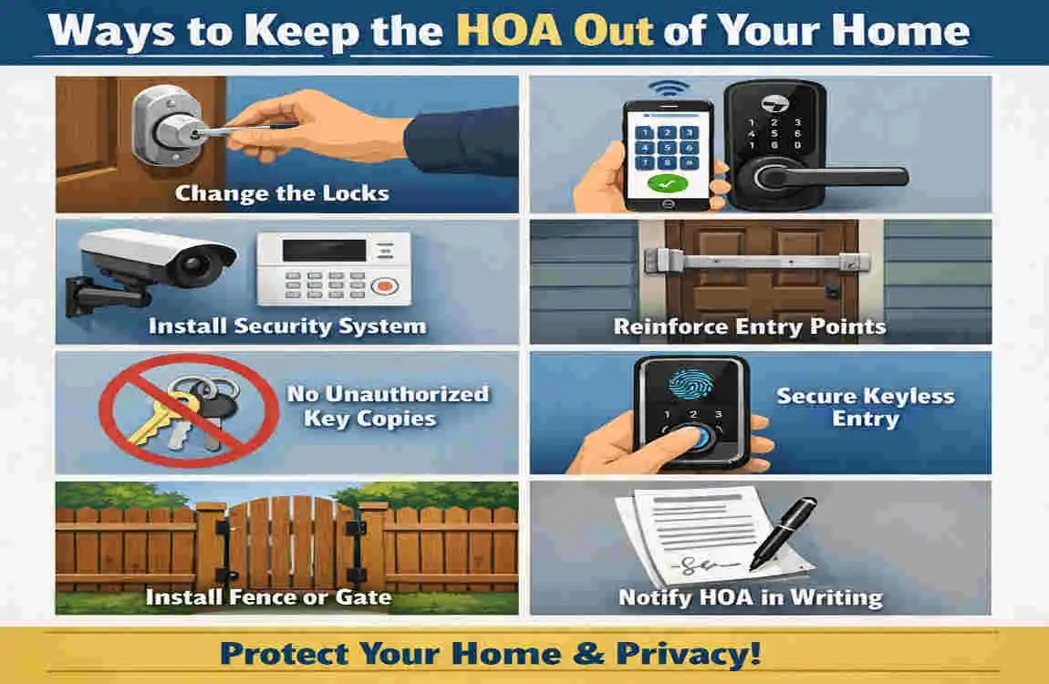 does the hoa have a key to your house
