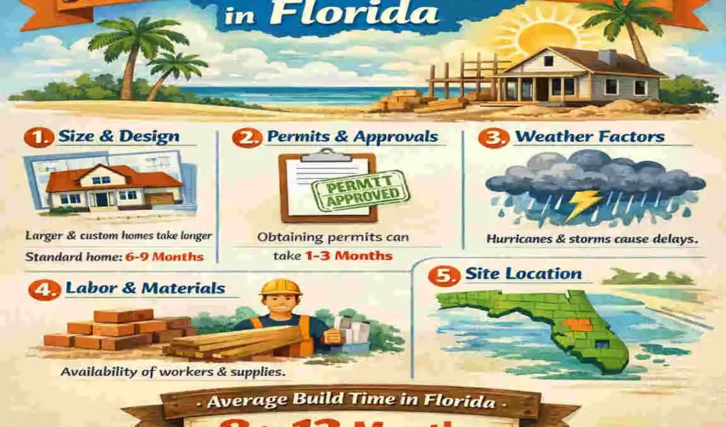 how long to build a house in florida