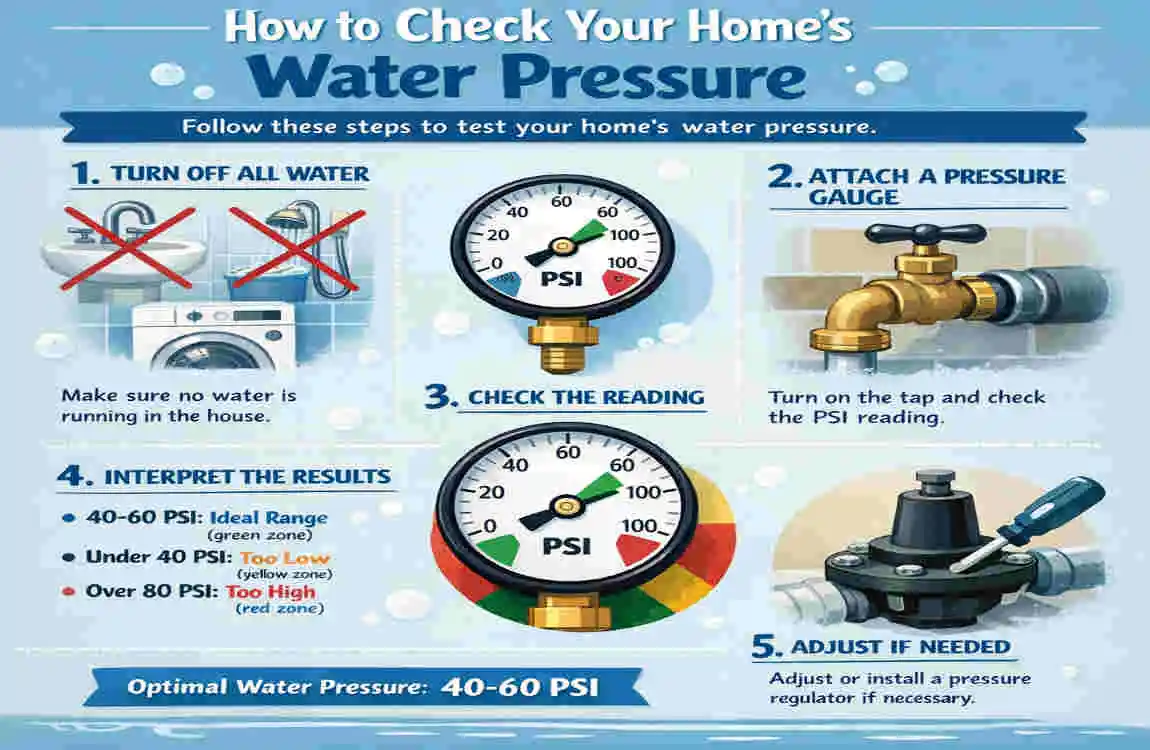 what pressure should my house water be at plumbing