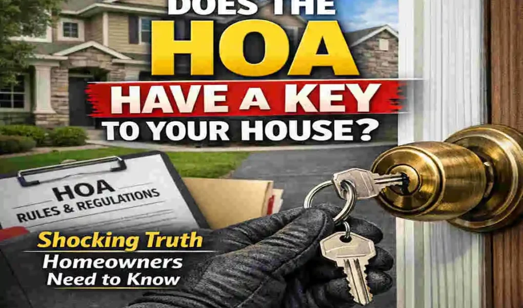 does the hoa have a key to your house
