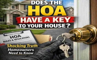 does the hoa have a key to your house