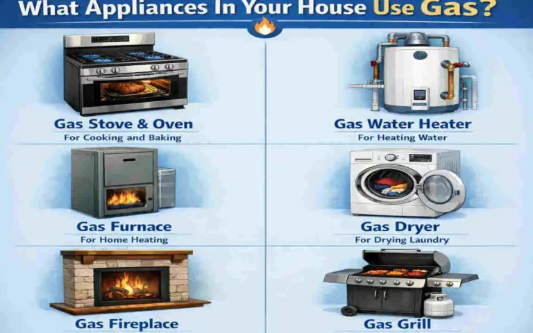 what in the house uses gas