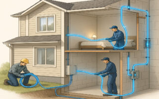 do i need to rewire my house for fiber optic?
