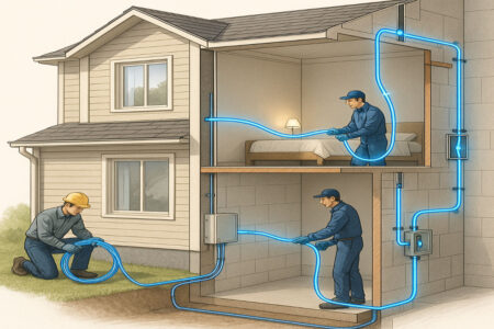 do i need to rewire my house for fiber optic?