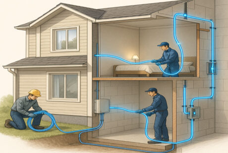 do i need to rewire my house for fiber optic?