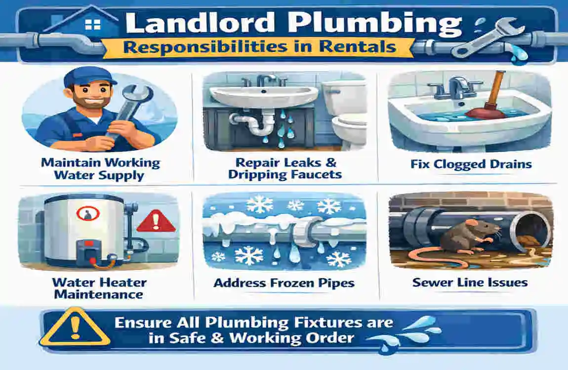 who pays for house plumbing when renting