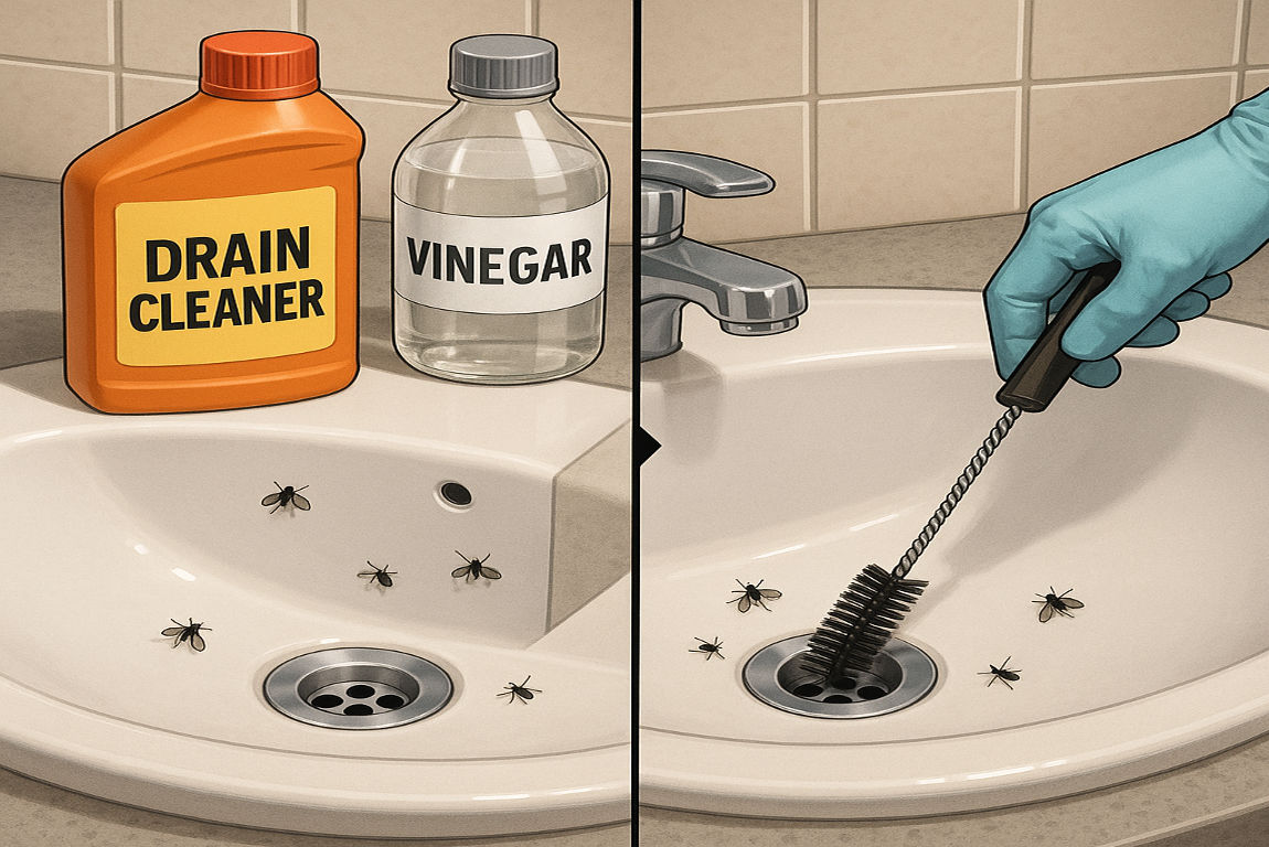how to get rid of drain flies in my house