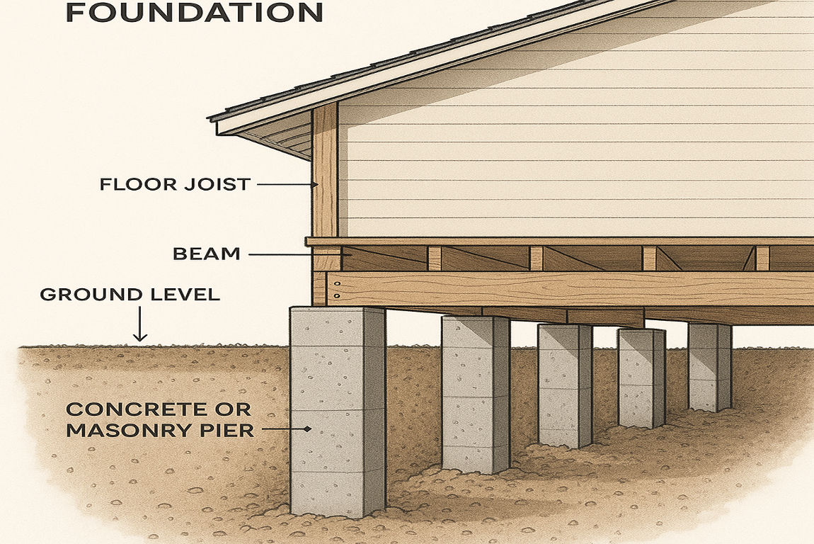 what is pier foundation on a house