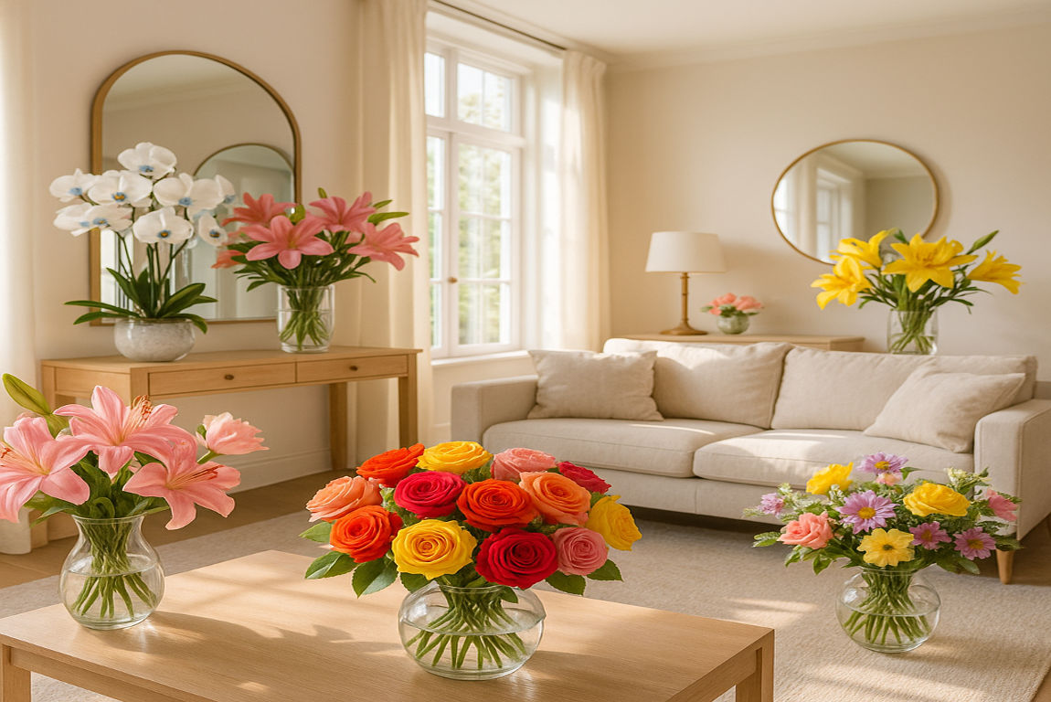 what are the benefits of having flowers in the house