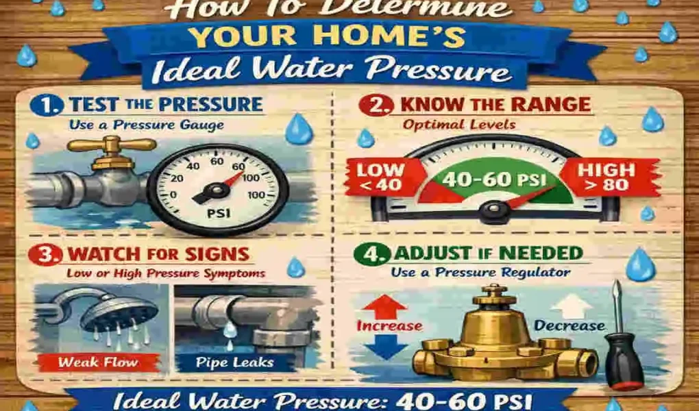 what pressure should my house water be at plumbing
