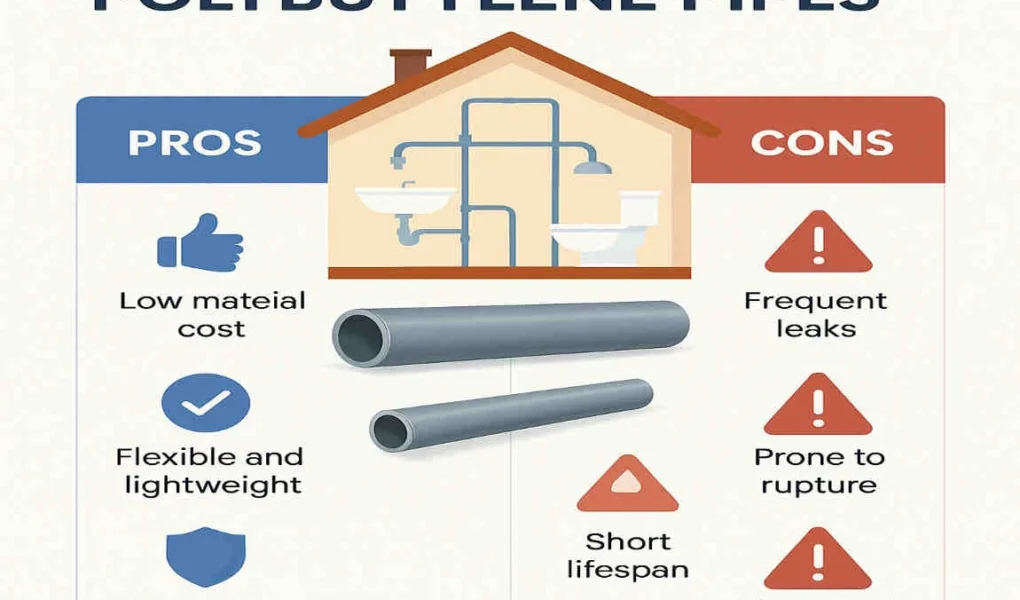 can you sell a house with polybutylene pipes