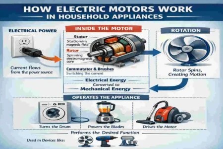 house appliances with electric motors