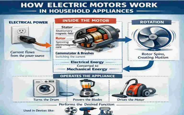 house appliances with electric motors