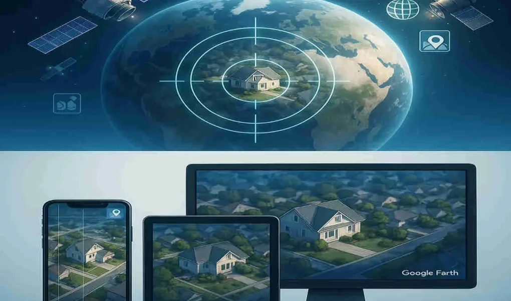 how can i view my house from satellite