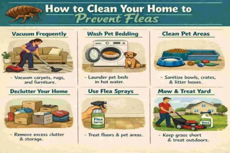 how fast do fleas spread in the house