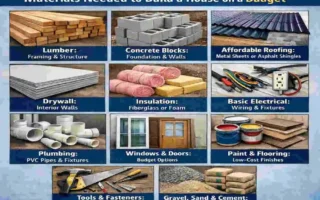 materials needed to build a house