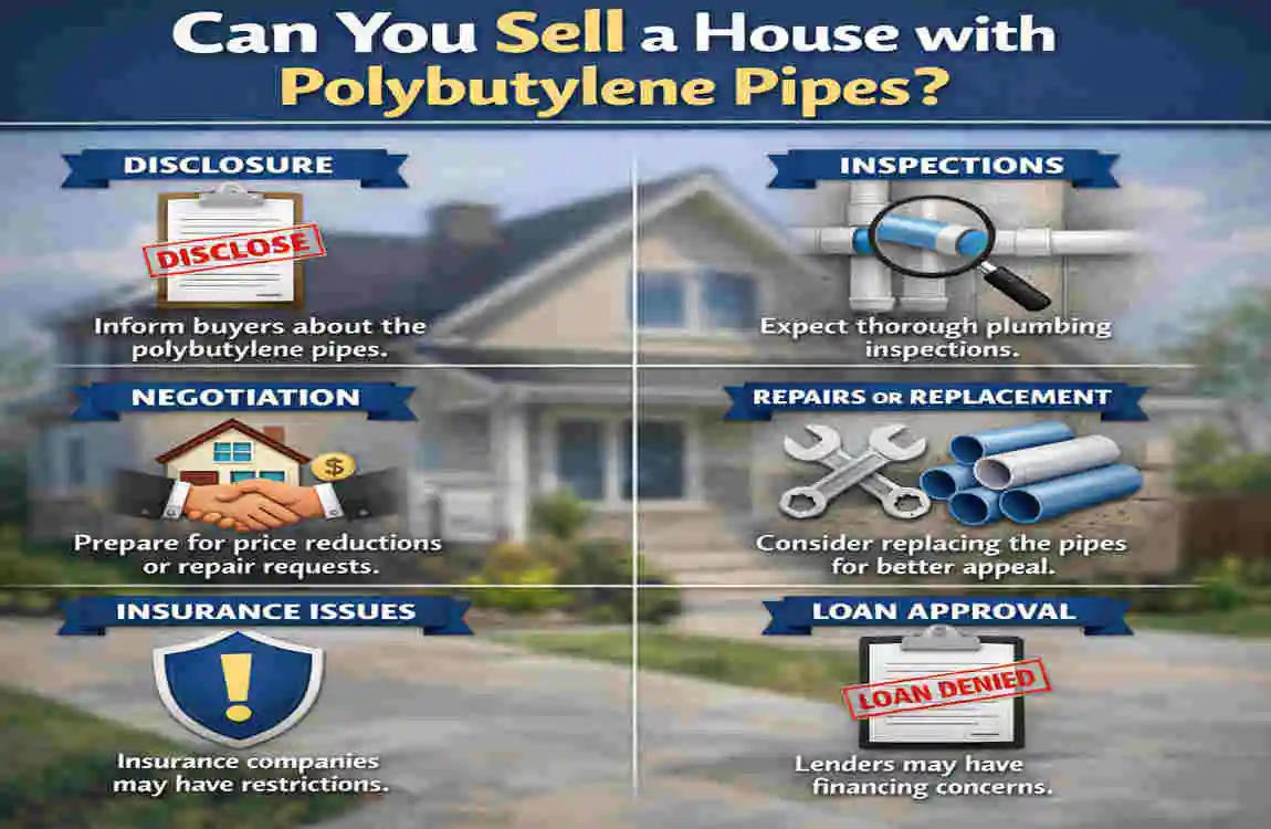 can you sell a house with polybutylene pipes