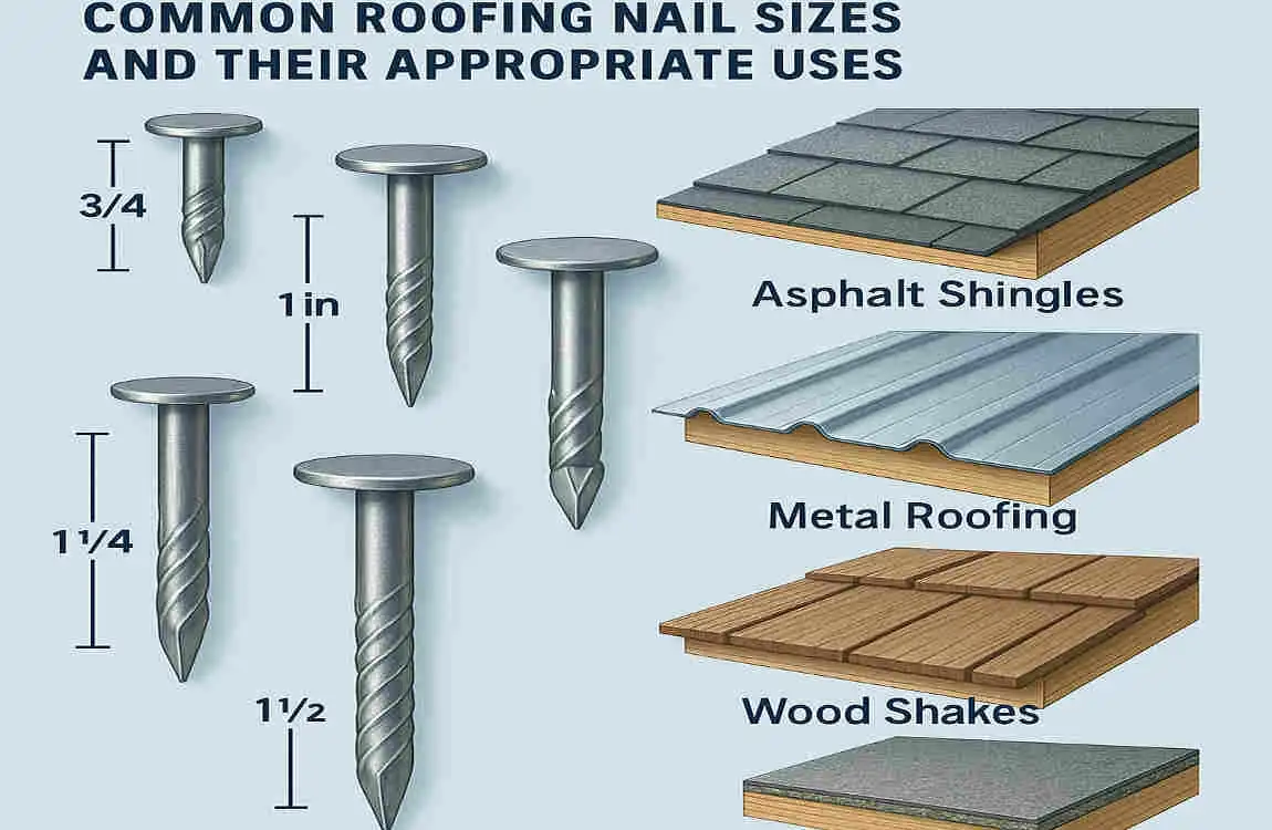 how far should house roofing nails penetrate